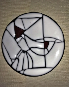 10" diameter abstract 4636